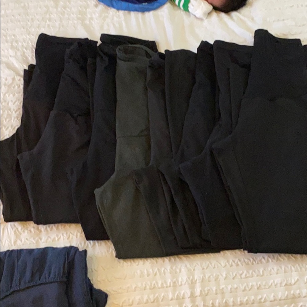 8 black maternity leggings bundle